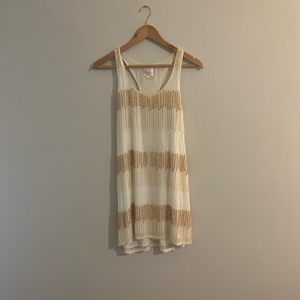 Parker all over beaded dress size medium
